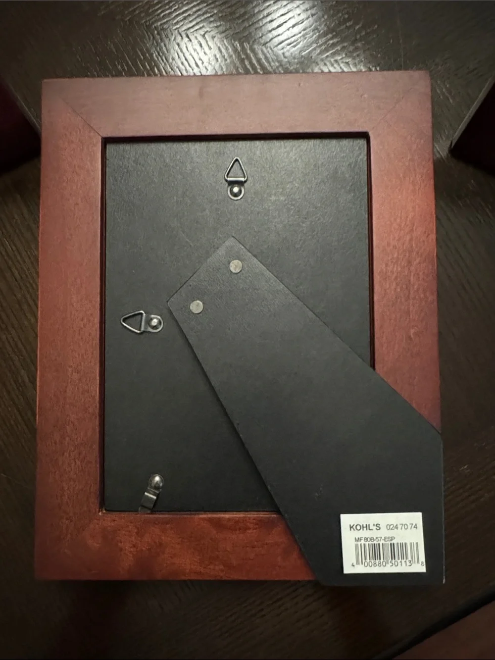Cherry Wood 5”x7” Picture Frame - Set of 3